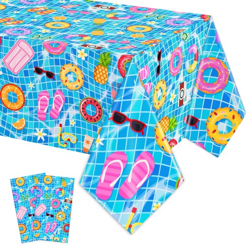 Pool party tablecloth for - pool,