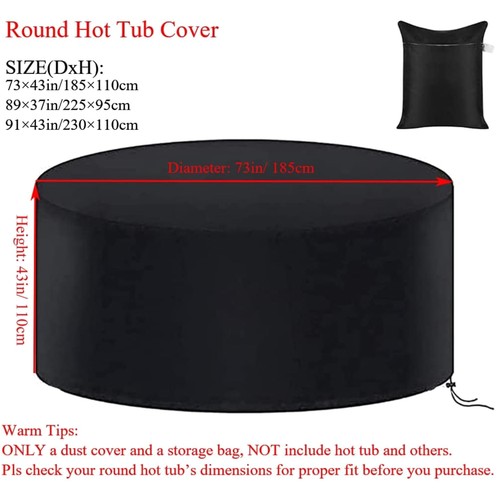 Waterproof hot tub - cover,
